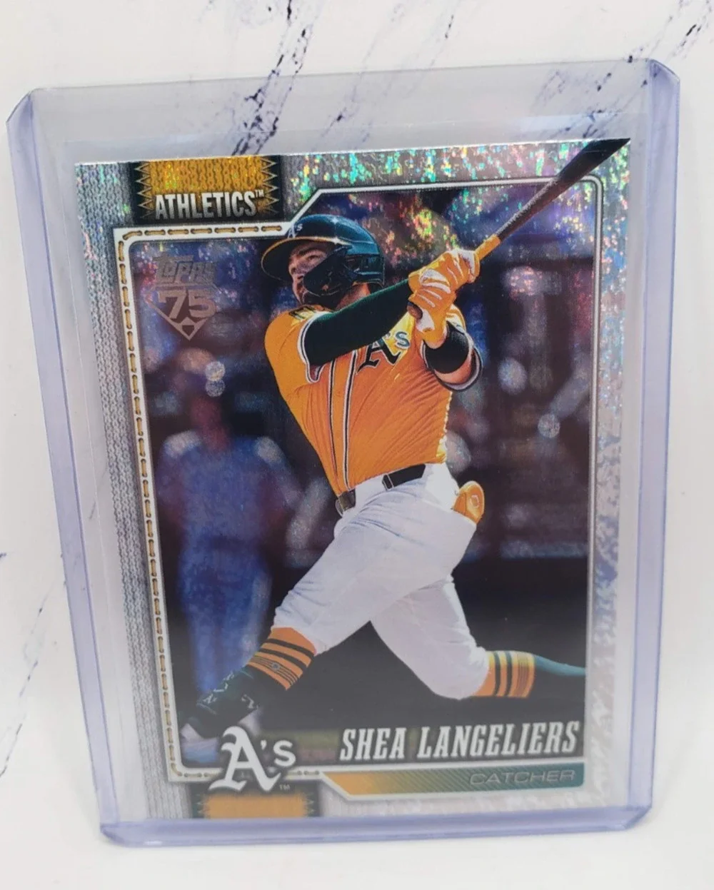 2026 Topps Series 1 Shea Langeliers #305 Silver Holo Foil Athletics